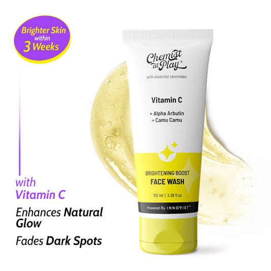 Chemist at Play Vitamin C Brightening Face Wash Face Cleanser for Oily&Dry Skin
(100ml)