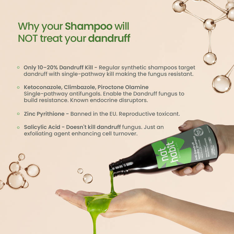 Nat Habit Anti-Dandruff Neem Beracyl Navdha Shampoo (225ml)
