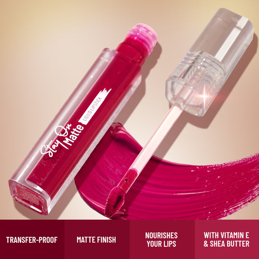 Swiss Beauty Stay On Matte Liquid Lipstick 17(Modest red)