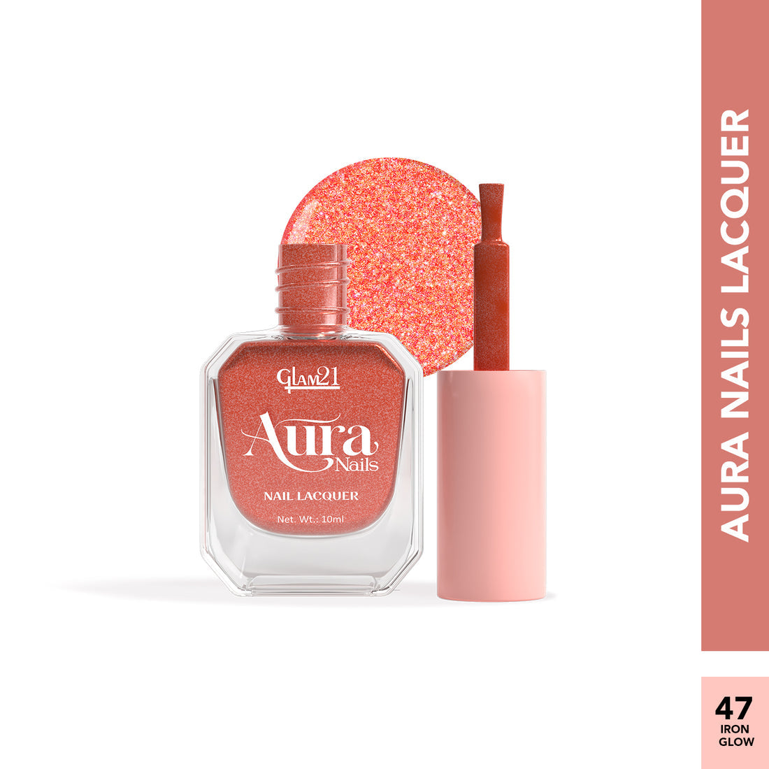 Glam21 Aura - Nail Lacquer (47Iron Glow)