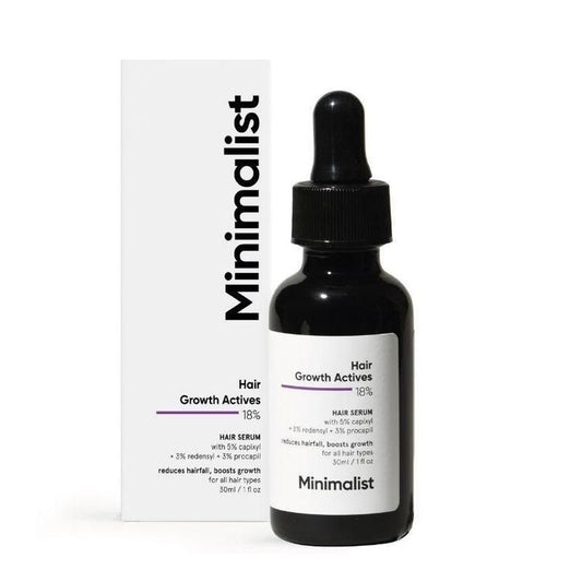 Minimalist Hair Growth Actives 18% Hair Serum
(30ml)