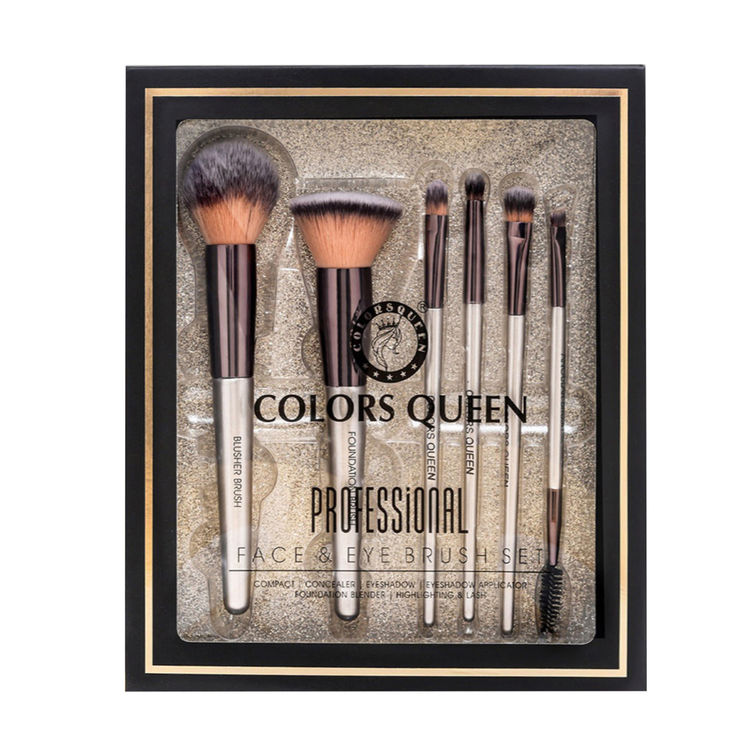 Colors Queen
Professional Face & Eye Brush Set Of 6 Brushes (BR-06)
(30g)