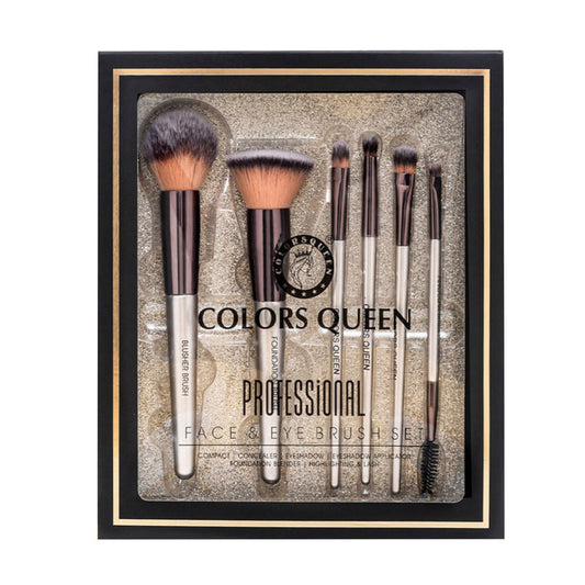Colors Queen
Professional Face & Eye Brush Set Of 6 Brushes (BR-06)
(30g)