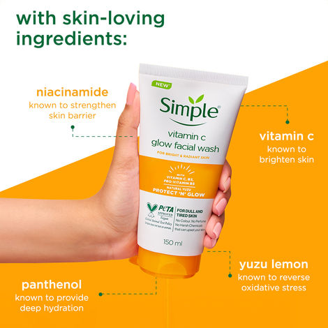 Simple Vitamin C Facial Wash (150ml)
