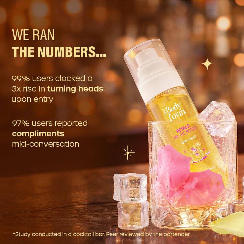 Plum BodyLovin’ Petals On The Rocks Body Mist, Long-Lasting, Citrus Floral Fragrance (100ml)