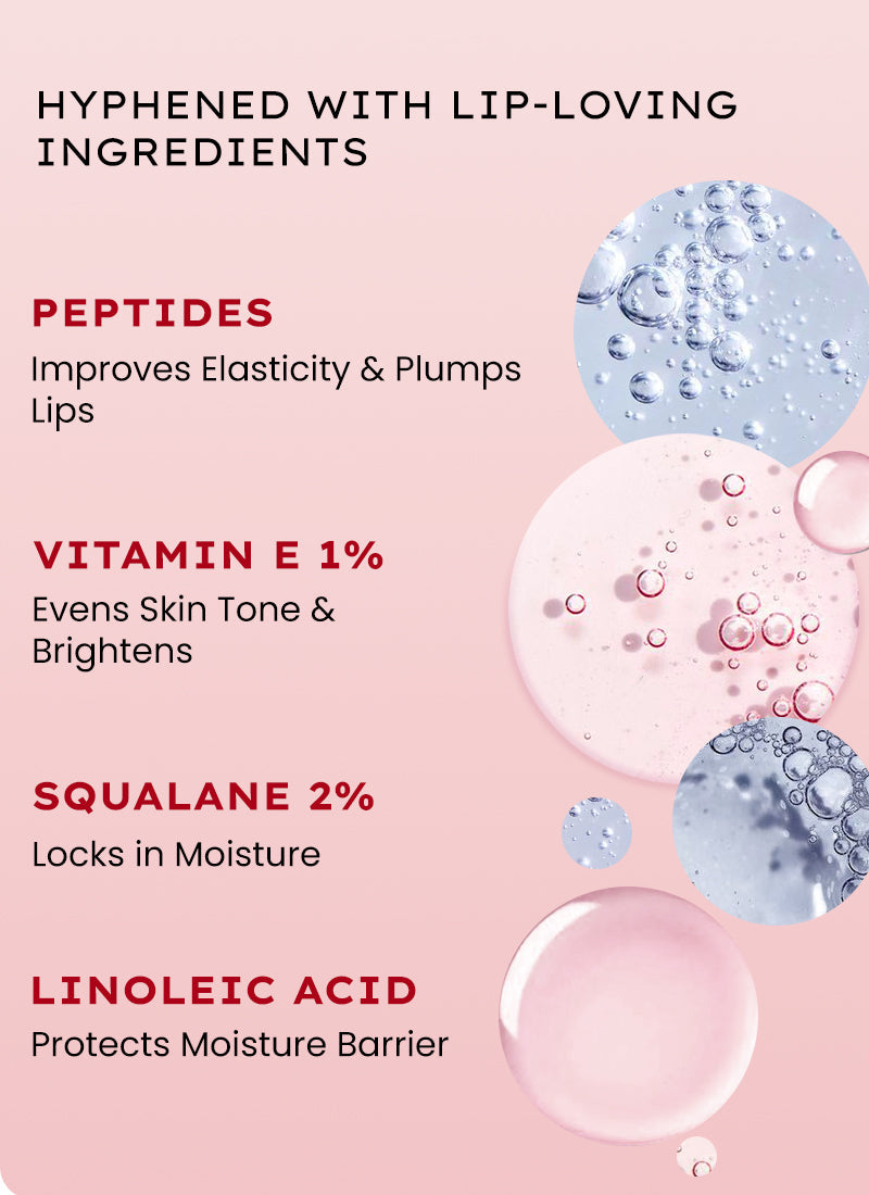 Hyphen Vip jelly glaze lip balm, 1% vit e & peptides- 10g