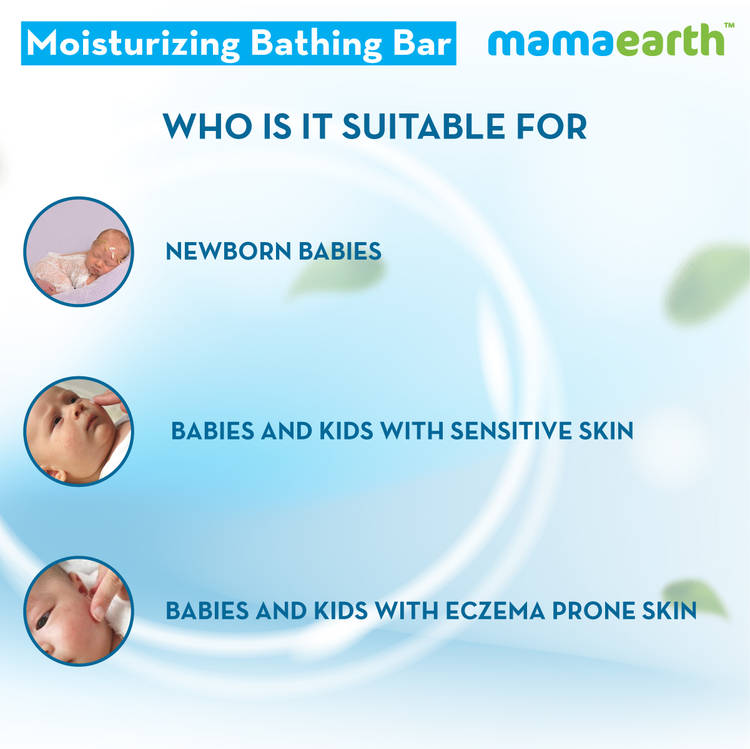 Mamaearth Moisturizing Baby Bathing Soap Bar (Value Pack 75gm x 2)