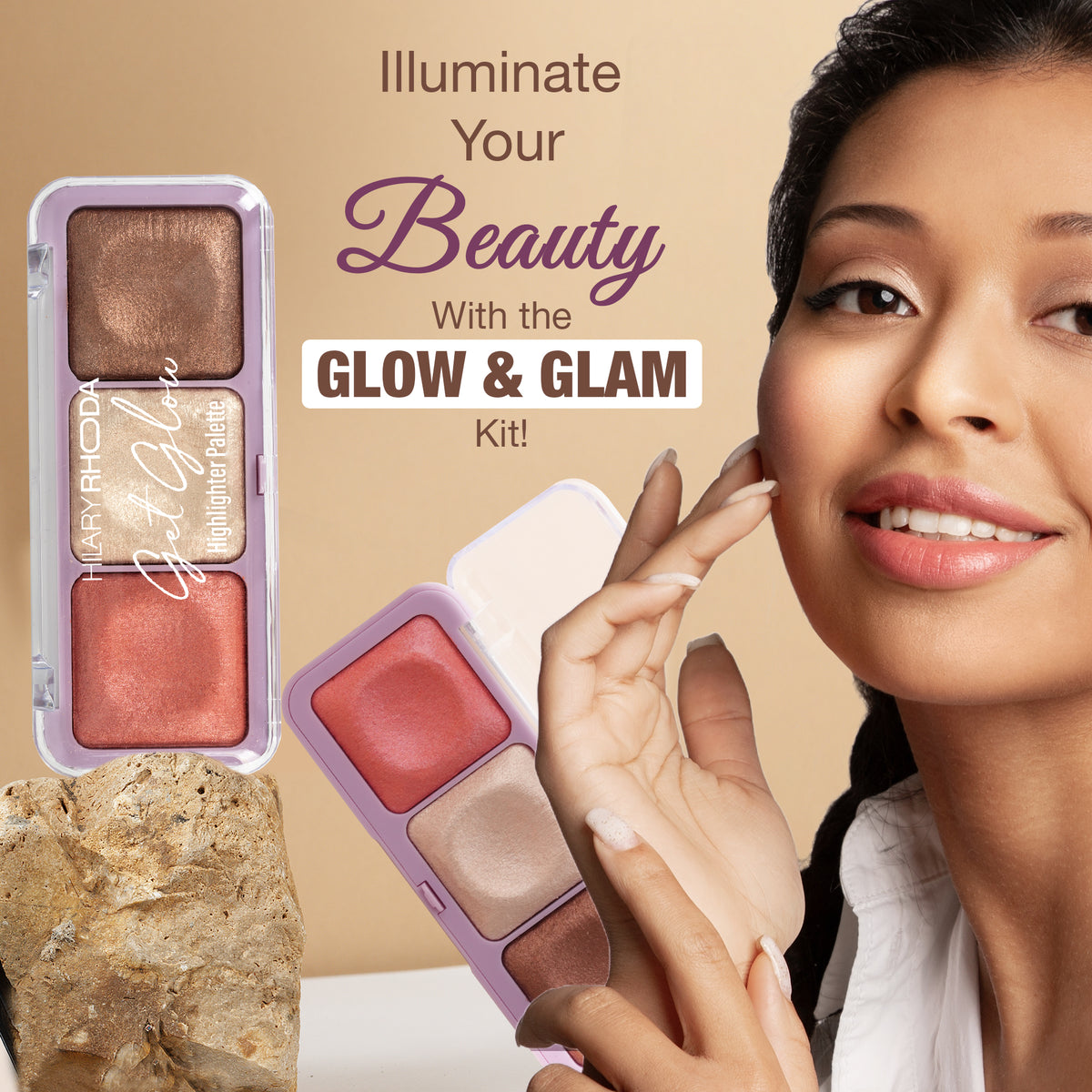 Hilary Rhoda Get Glow Highlighter Palette (Shade 03)