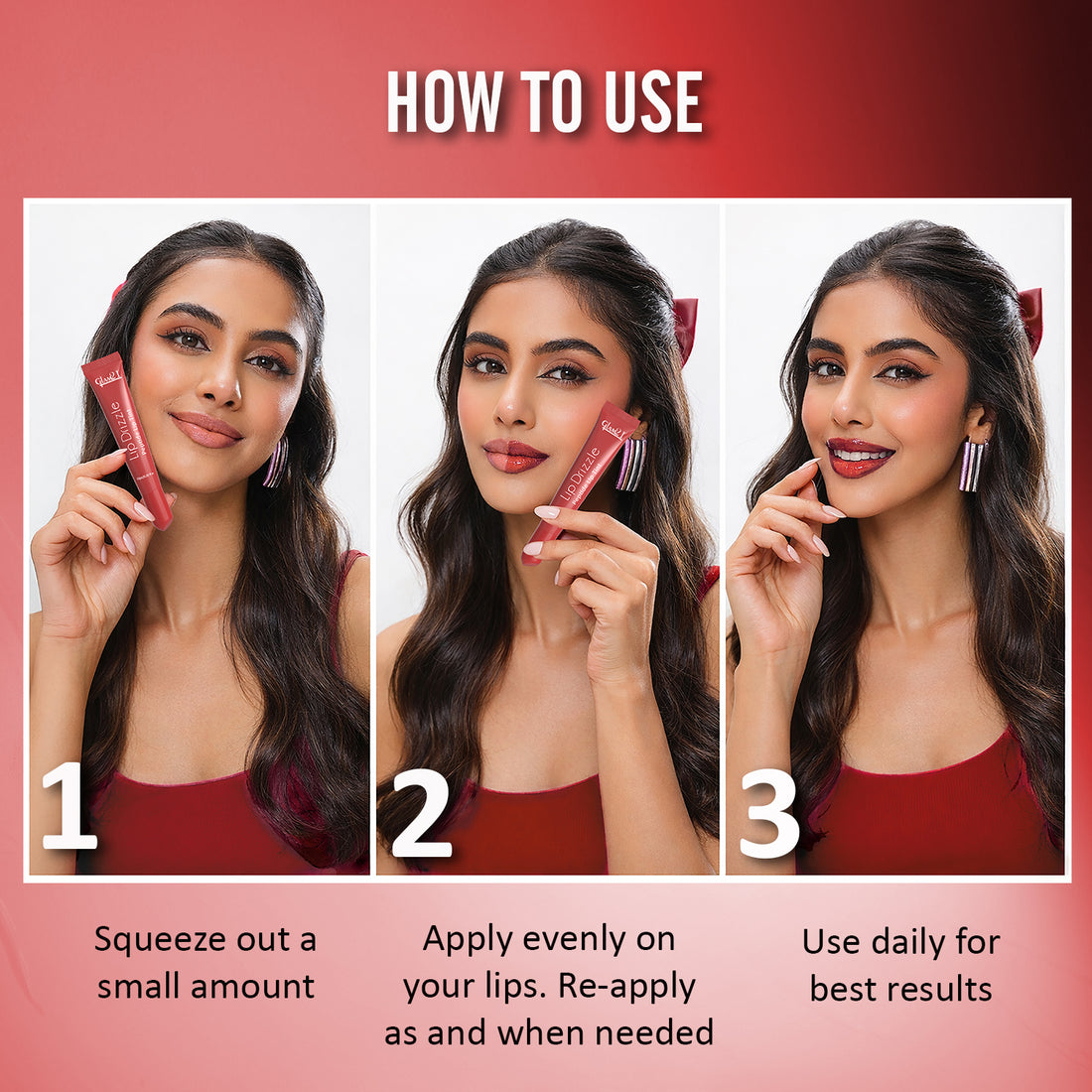 Glam21 Lip Drizzle Peptide Lip Tint (04 Caramel Toffee)