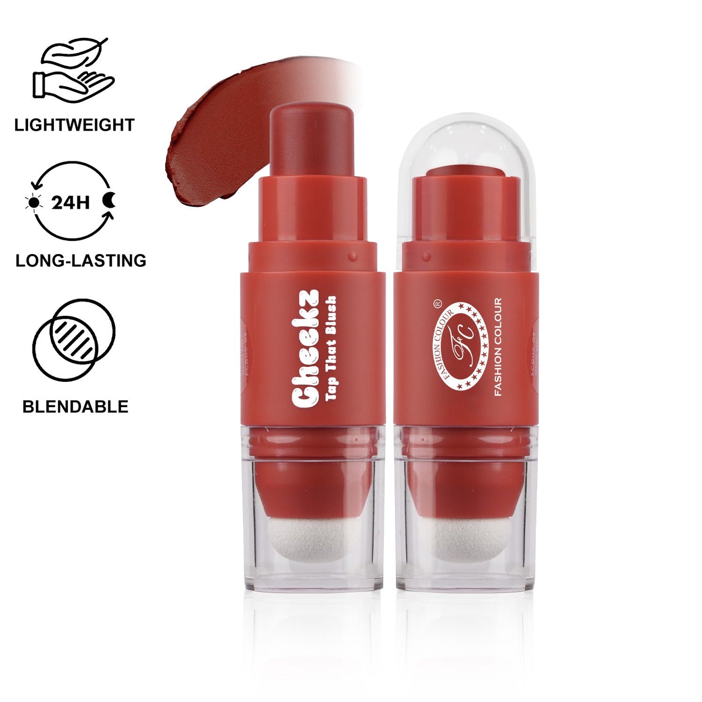 Fashion Colour Cheekz Tap Tint & Blush (03 Coral Kiss)