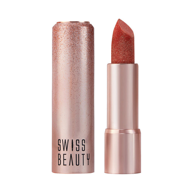 Swiss Beauty More Than Glitter Lipstick (3 Glimmer Coral)