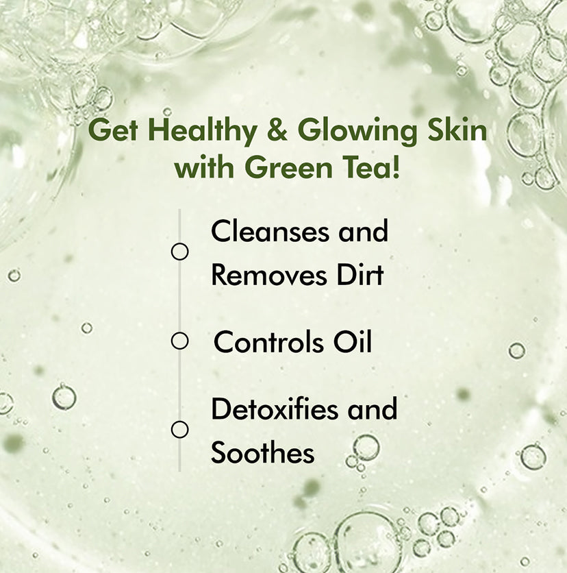 Mcaffeine Green Tea Face Wash with Vitamin C & Hyaluronic Acid - 100 ml