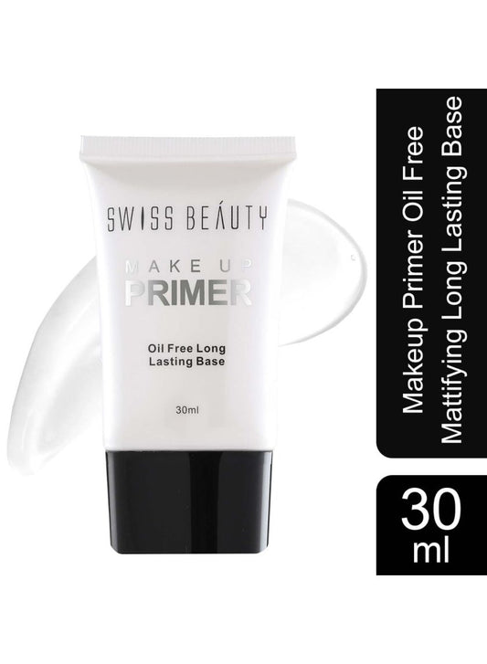 Swiss Beauty Makeup Primer Oil Free Mattifying Long Lasting Base, 30ml