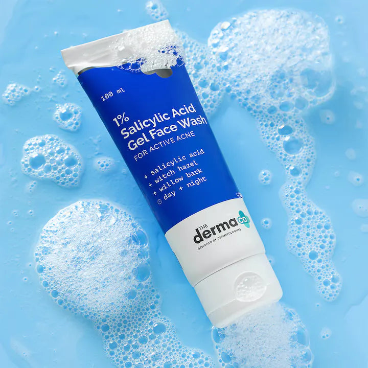 The Derma Co 1% Salicylic Acid Gel Face Wash with Salicylic Acid & Witch Hazel - 100ml